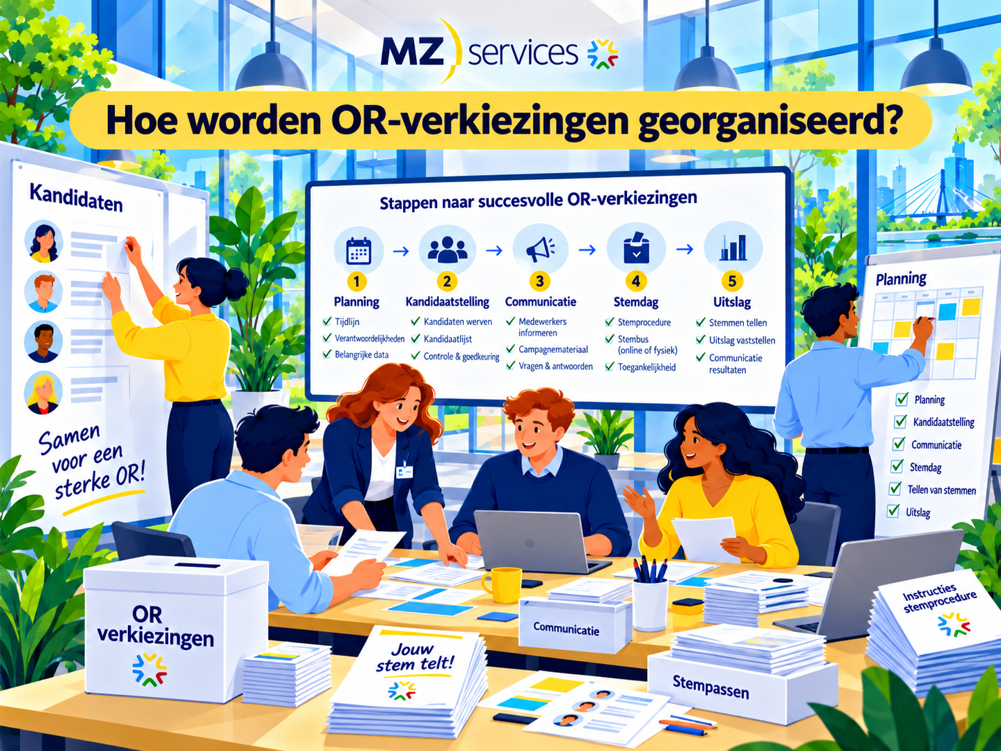 Hoe worden OR-verkiezingen georganiseerd?