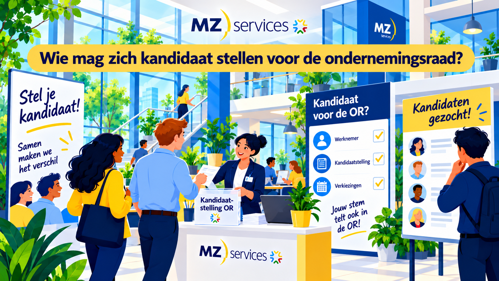 Wie mag zich kandidaat stellen voor de ondernemingsraad?